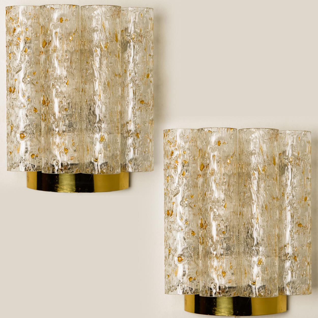 1 of the 6 Doria Wall Lamps in Brass and Glass, 1960s For Sale 10