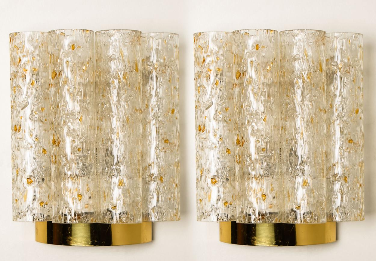 1 of the 6 Doria Wall Lamps in Brass and Glass, 1960s For Sale 12