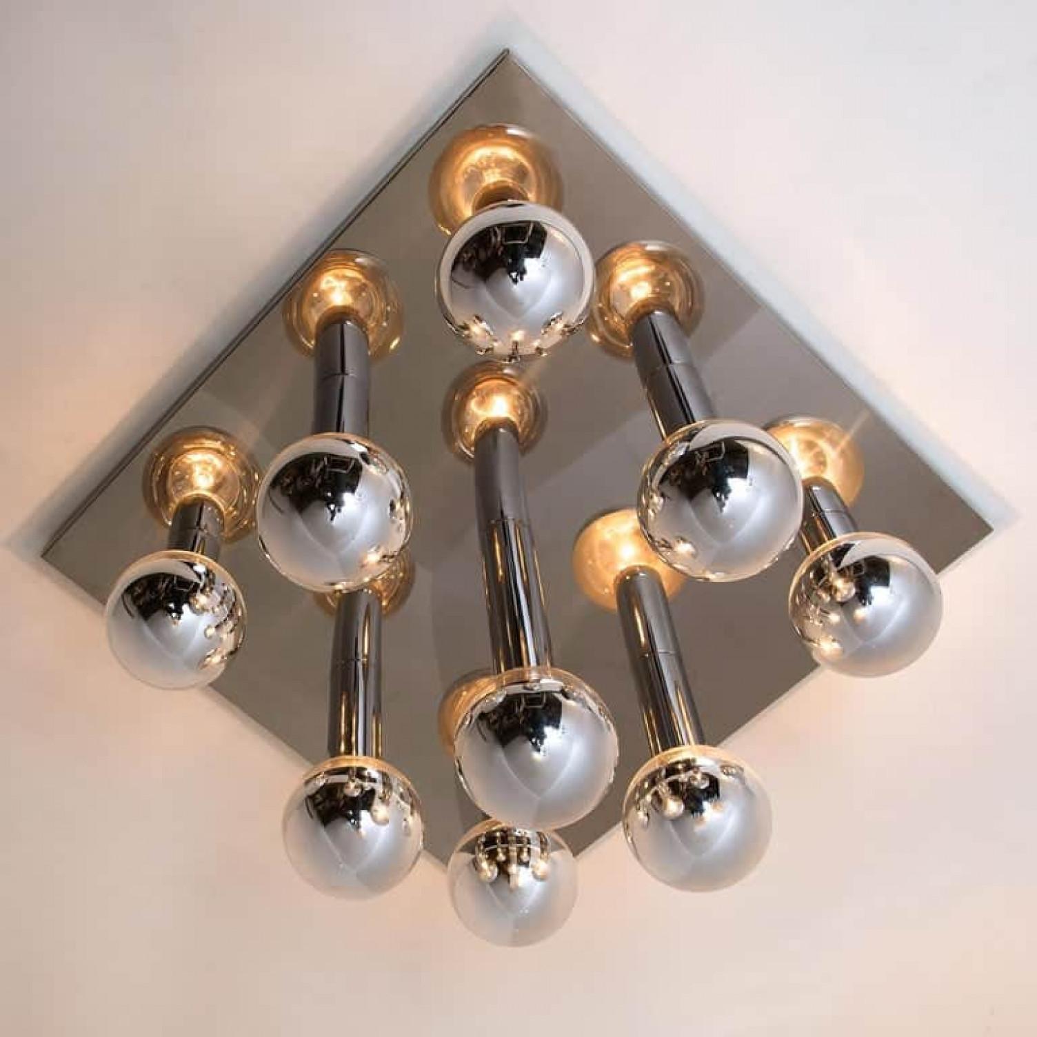 1 der 6 Extra große Wand- oder Deckenleuchte von Motoko Ishii für Staff, 1970er Jahre im Angebot 2