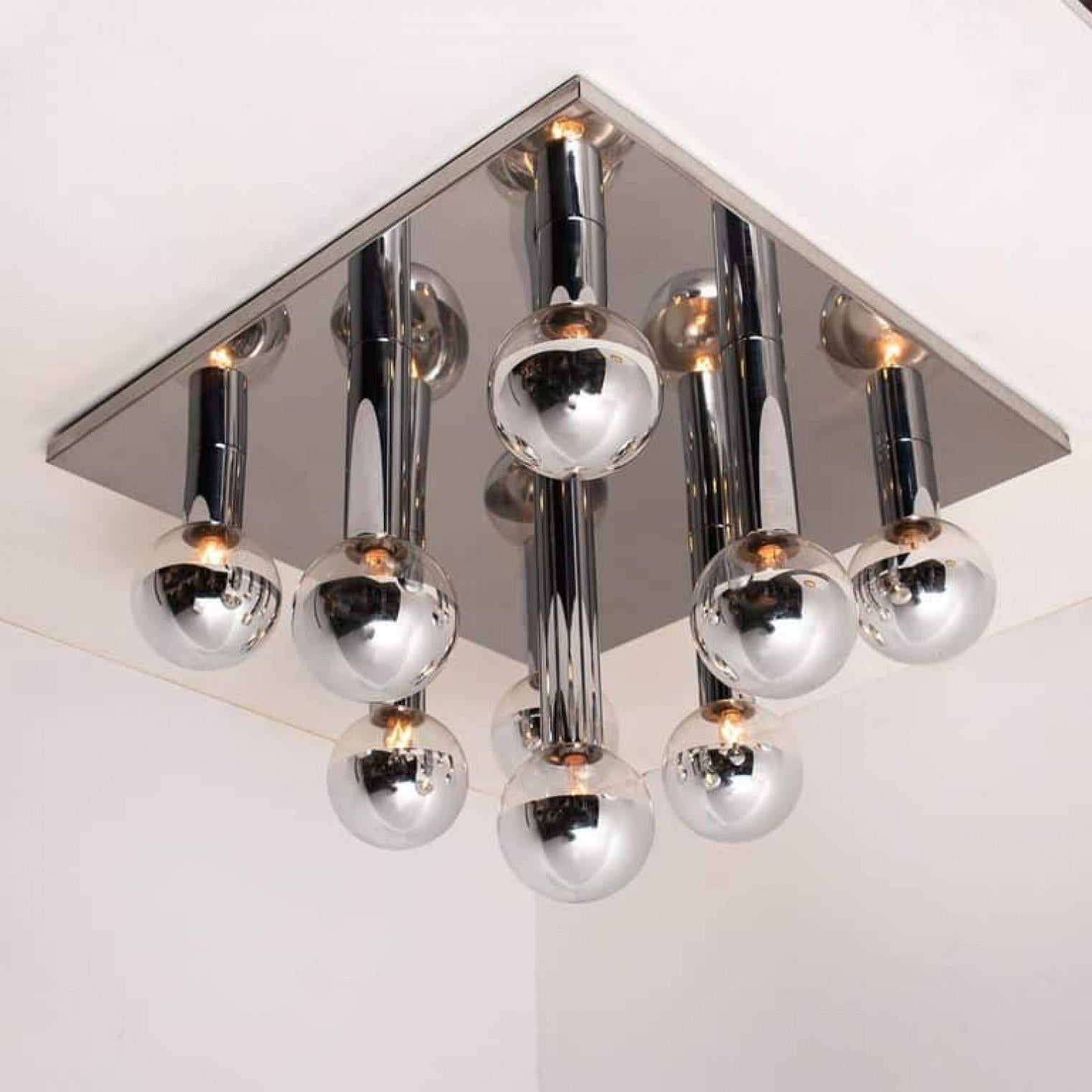 1 der 6 Extra große Wand- oder Deckenleuchte von Motoko Ishii für Staff, 1970er Jahre im Angebot 3