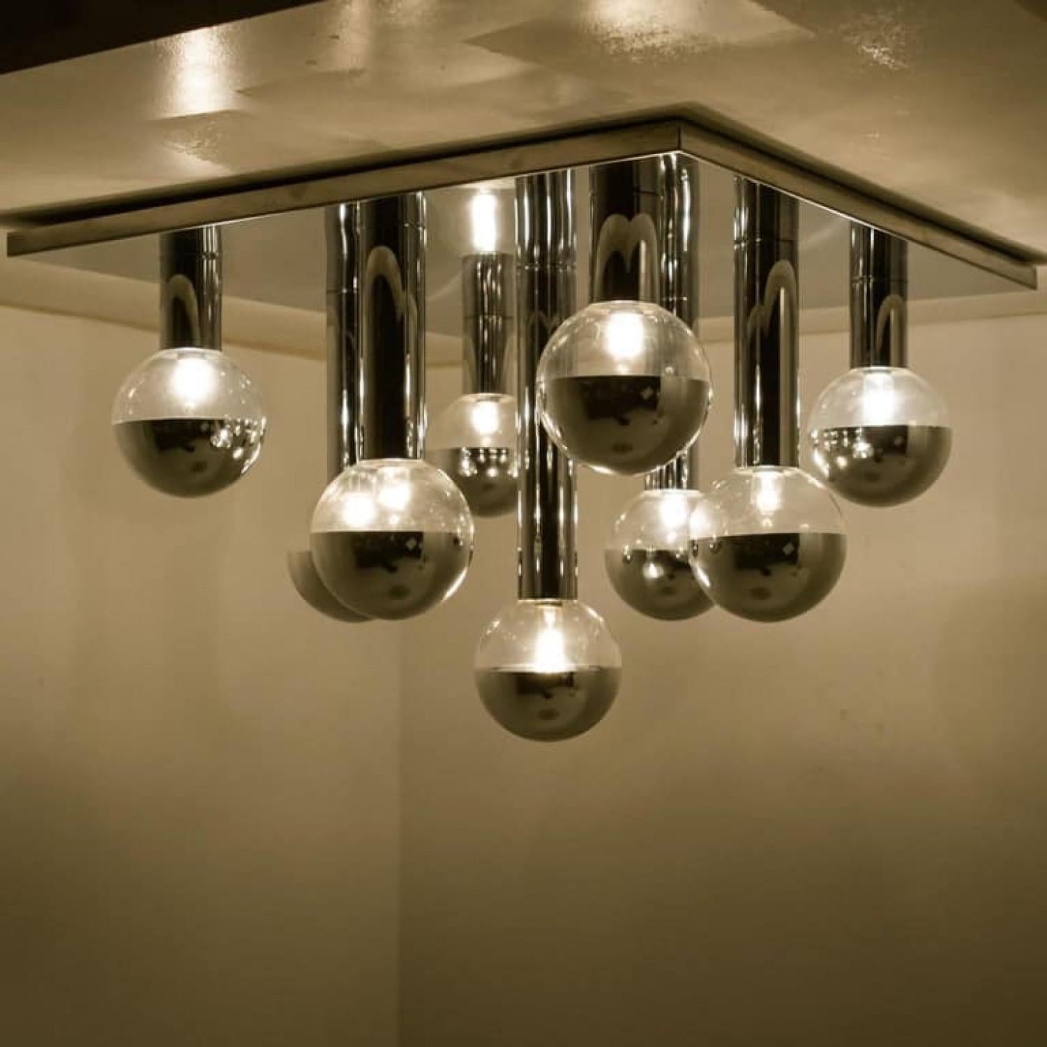 1 der 6 Extra große Wand- oder Deckenleuchte von Motoko Ishii für Staff, 1970er Jahre im Angebot 5