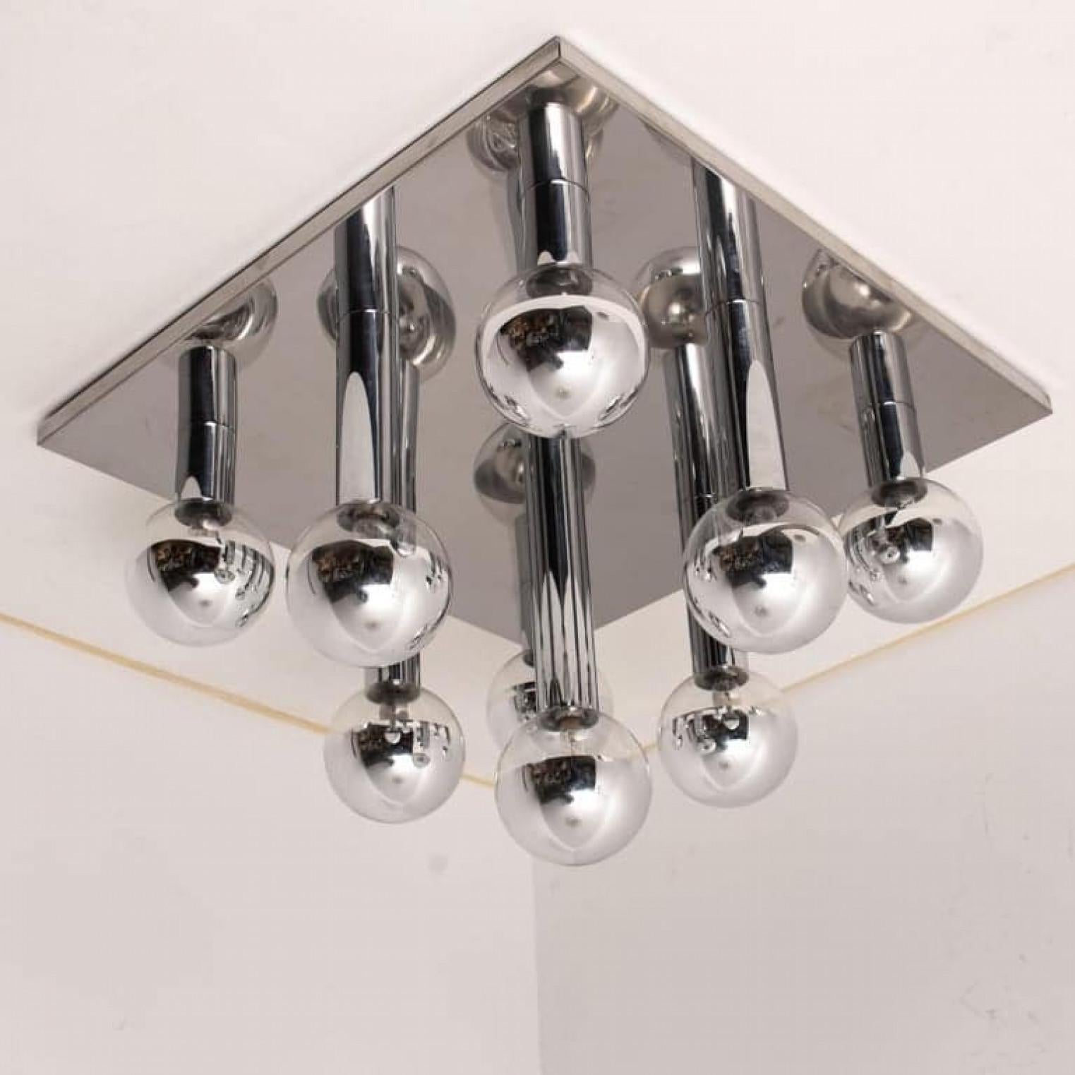 1 der 6 Extra große Wand- oder Deckenleuchte von Motoko Ishii für Staff, 1970er Jahre im Angebot 6