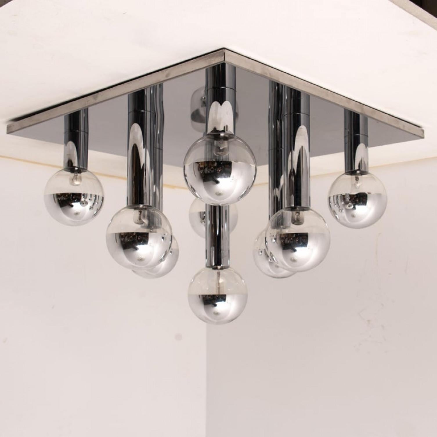 1 der 6 Extra große Wand- oder Deckenleuchte von Motoko Ishii für Staff, 1970er Jahre im Angebot 7