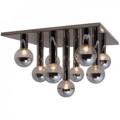 1 de las 6 Lámparas extragrandes de pared o techo de Motoko Ishii para Staff, década de 1970