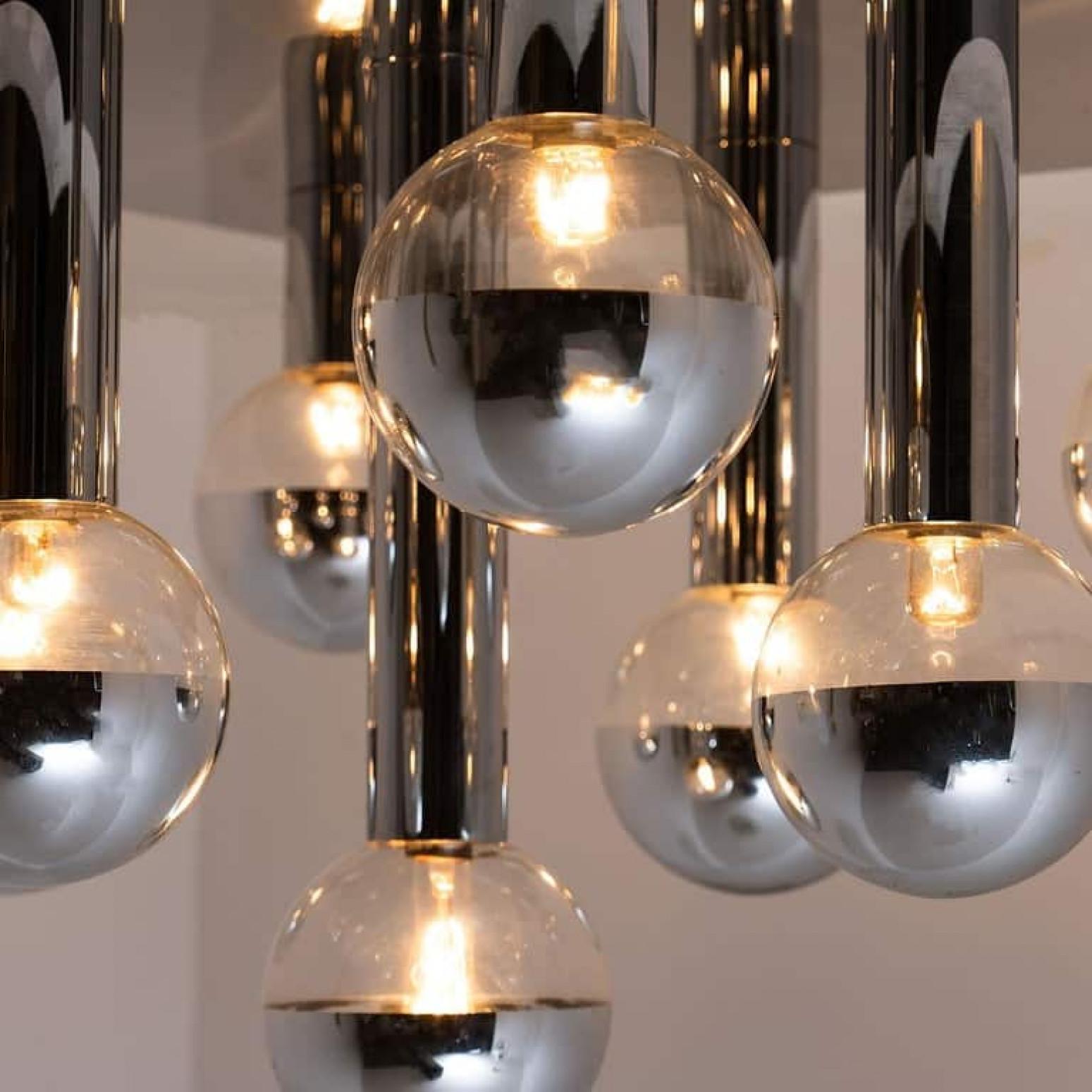 1 der 6 Extra große Wand- oder Deckenleuchte von Motoko Ishii für Staff, 1970er Jahre (Beschichtet) im Angebot