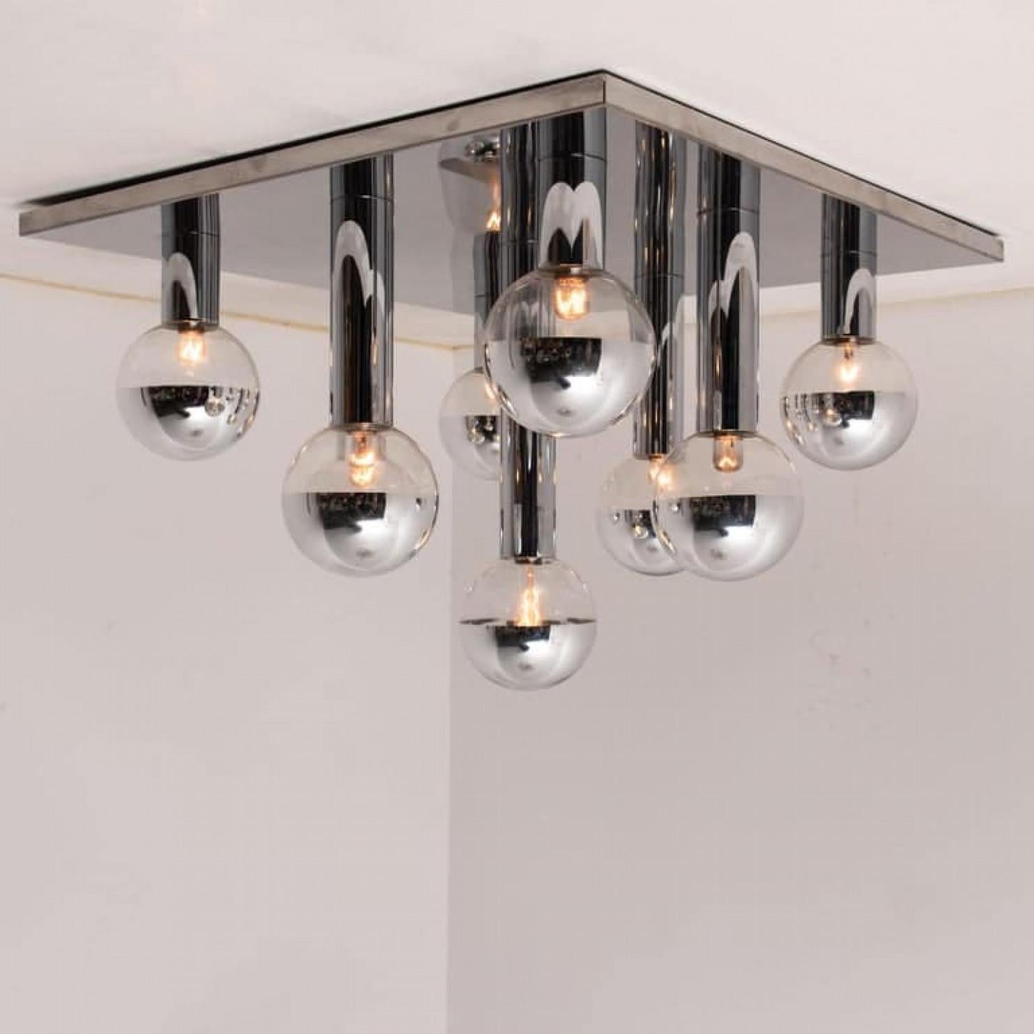 1 der 6 Extra große Wand- oder Deckenleuchte von Motoko Ishii für Staff, 1970er Jahre im Angebot 1