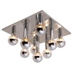 1 of the 6 Extra Large Wall or Ceiling Lamp by Motoko Ishii for Staff, 1970s 1 of the 6 Extra Large Wall or Ceiling Lamp by Motoko Ishii for Staff, 1970s