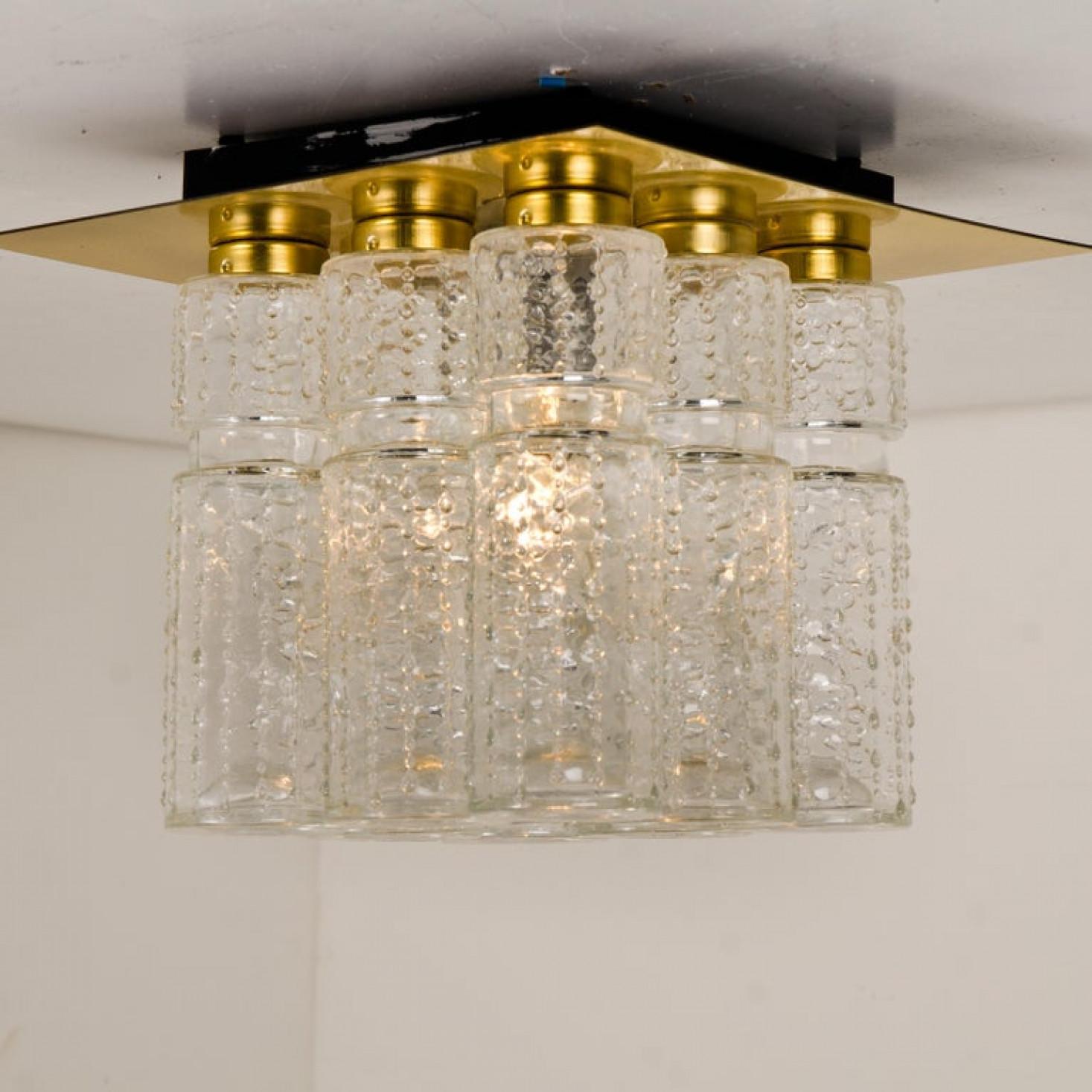1 of the 6 Flush Mount Chandeliers by Boris Tabacoff, 1970s For Sale 2