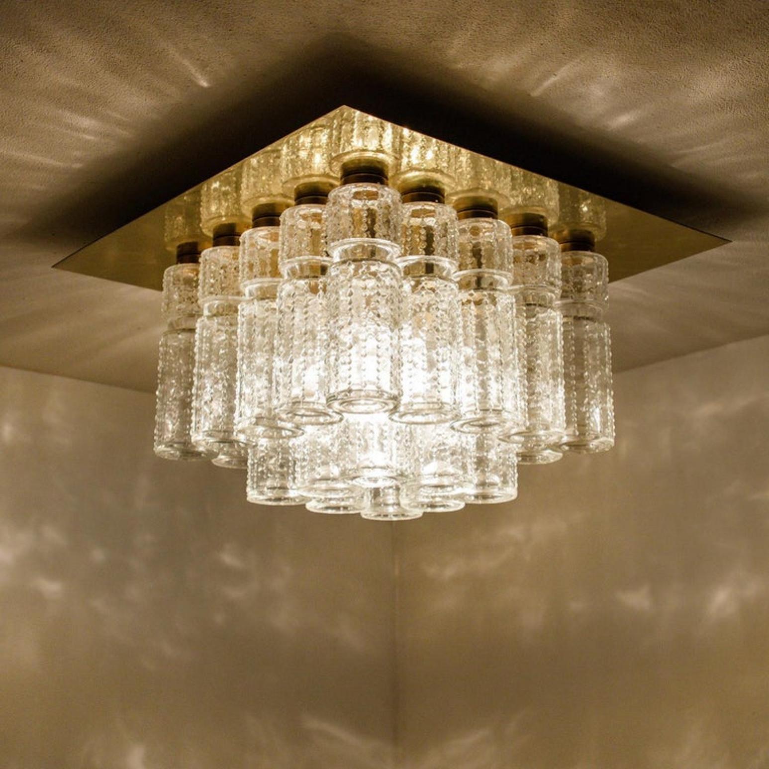 1 of the 6 Flush Mount Chandeliers by Boris Tabacoff, 1970s For Sale 5
