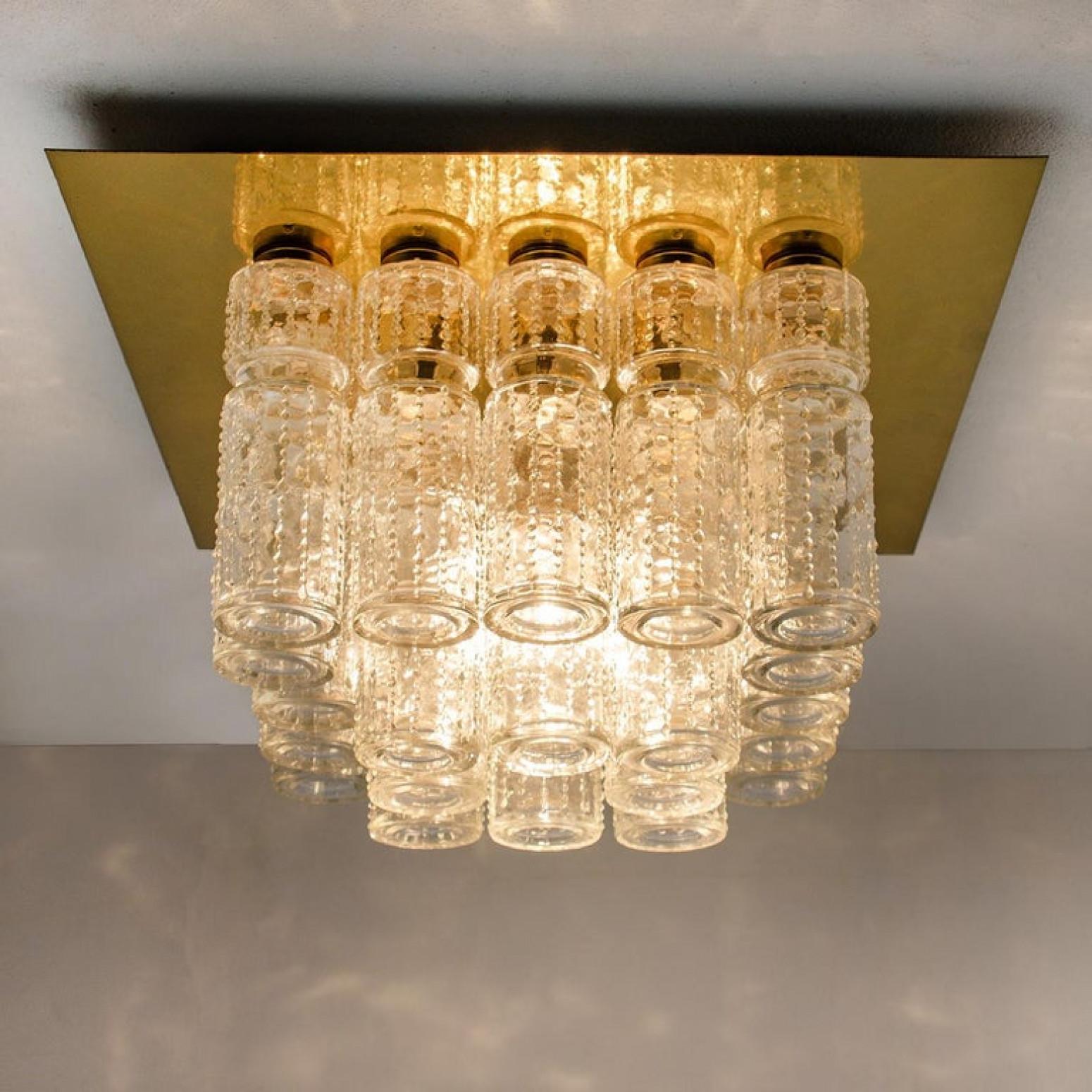 1 of the 6 Flush Mount Chandeliers by Boris Tabacoff, 1970s For Sale 6