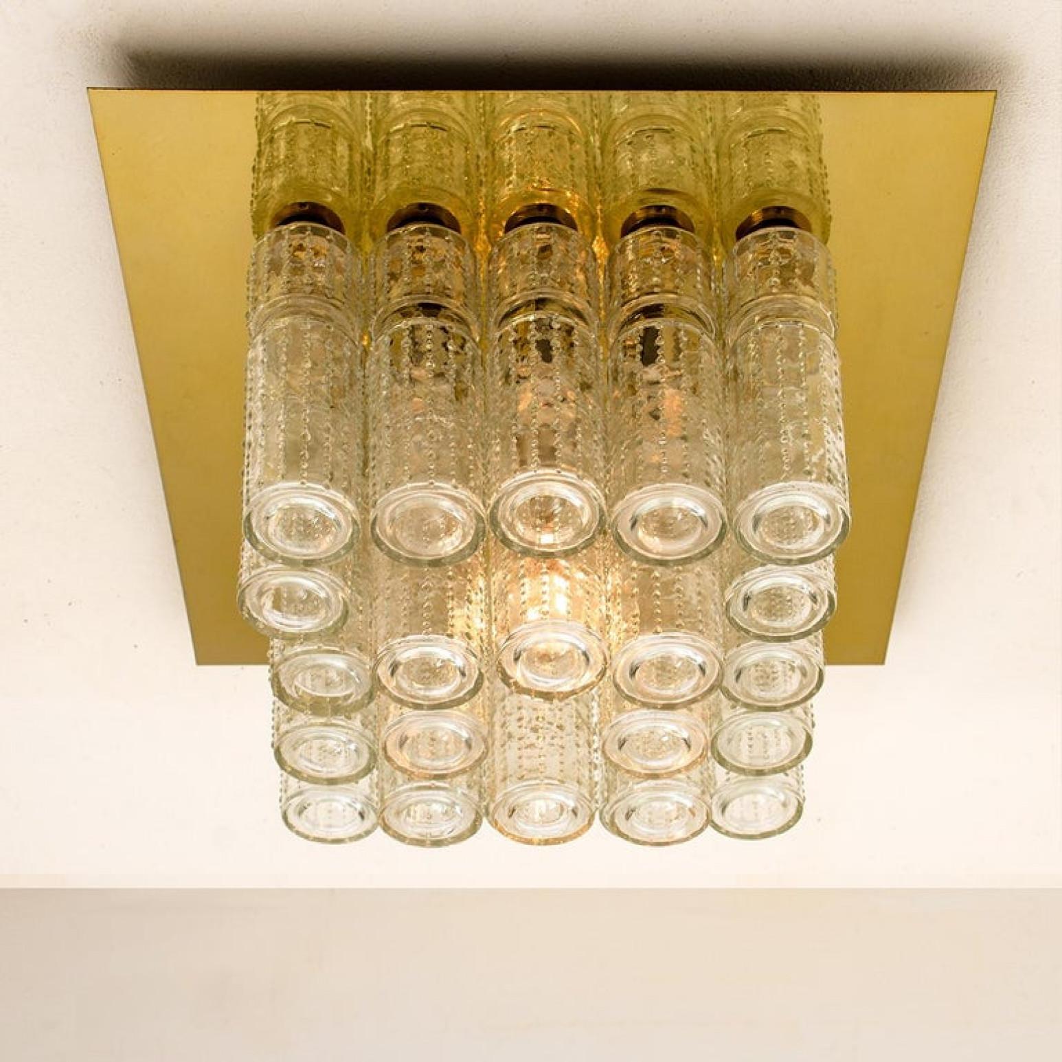 1 of the 6 Flush Mount Chandeliers by Boris Tabacoff, 1970s For Sale 10