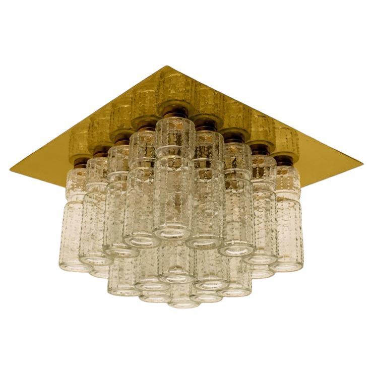 1 of the 6 Flush Mount Chandeliers by Boris Tabacoff, 1970s For Sale