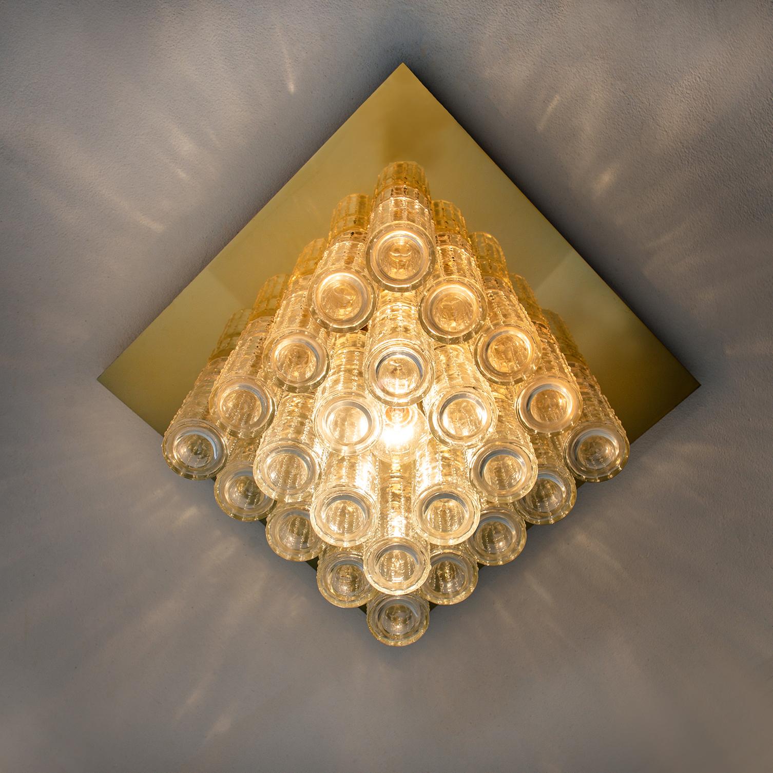 1 of the 6 Flushmount Chandeliers by Boris Tabacoff, 1970s For Sale 8