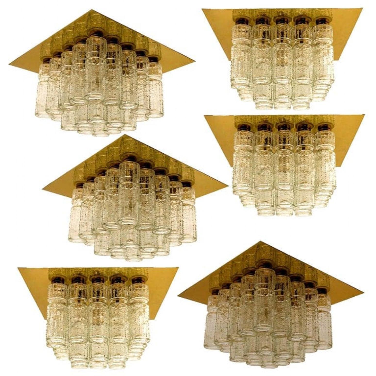 Mid-Century Modern 1 des 6 lustres encastrés de Boris Tabacoff, 1970 en vente