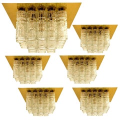 1 of the 6 Flushmount Chandeliers by Boris Tabacoff, 1970s