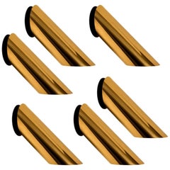 1 de las 6 Lámparas geométricas de latón de Nanda Vigo para Arredoluce, Italia, 1970