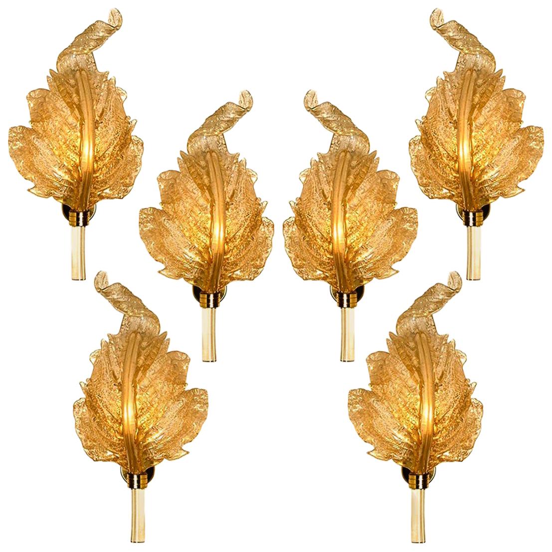 1 of the 4 Extra Large Wall Sconces or Wall Lights Murano Glass