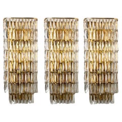 1 of the 6 Messing Crystal Wall Light from Bakalowits 
Söhne, 1970s