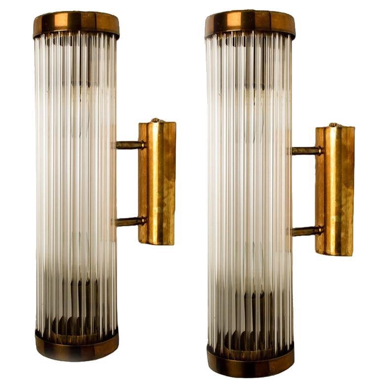 1 of the 6 Skyscraper Wall lights Art Deco Style For Sale