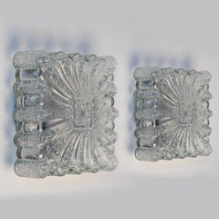 1 of the 6 Square Glass Flush Mounts in the Style of Helena Tynell, 1970