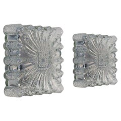 1 of the 6 Square Glass Flush Mounts in the Style of Helena Tynell, 1970