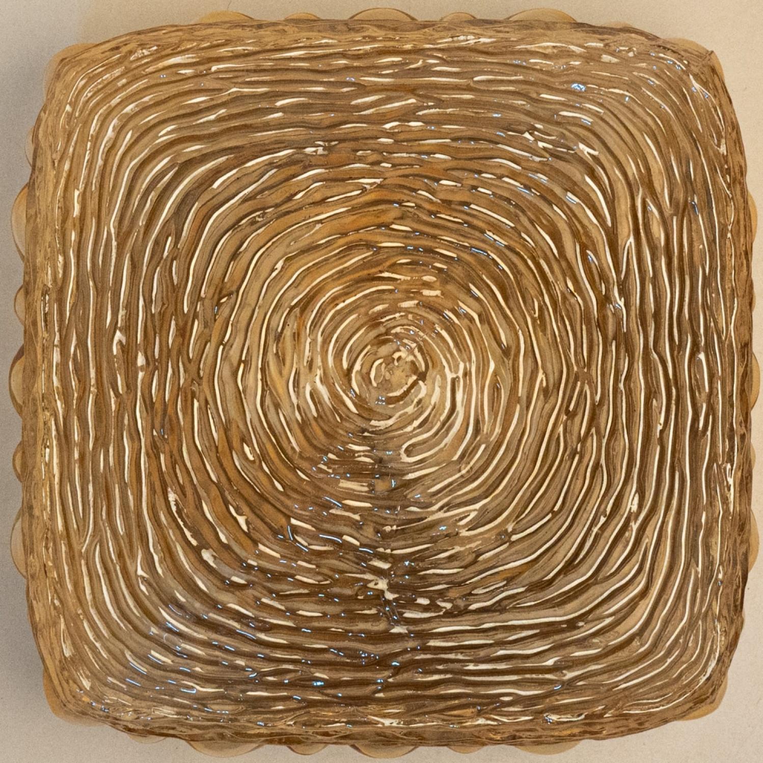 1 der 6 quadratischen Wandleuchten/Flush Mounts im Stil von Tynell, 1960 im Zustand „Gut“ im Angebot in Rijssen, NL