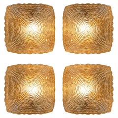 1 dei 6 lampadari quadrati da parete/apparecchi da incasso nello stile di Tynell, 1960