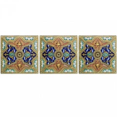 1 of the 6 Unique Antique Ceramic Tiles, Onda, Spain Valencia, circa 1900