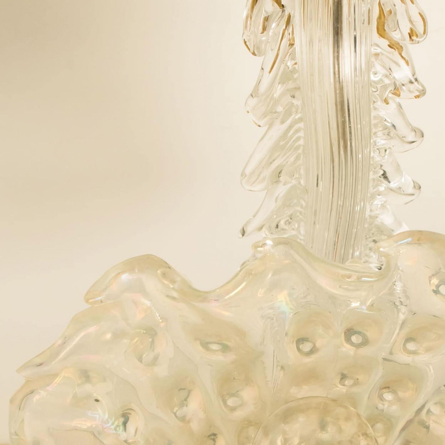 1 des 6 appliques murales avec abat-jour en verre, Seguso, Italie 1960 en vente 1