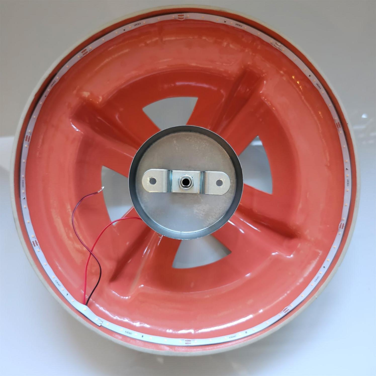 1 delle 6 lampade in ceramica gialla, Rosette di Jeanine Keizer, 1990 in vendita 5