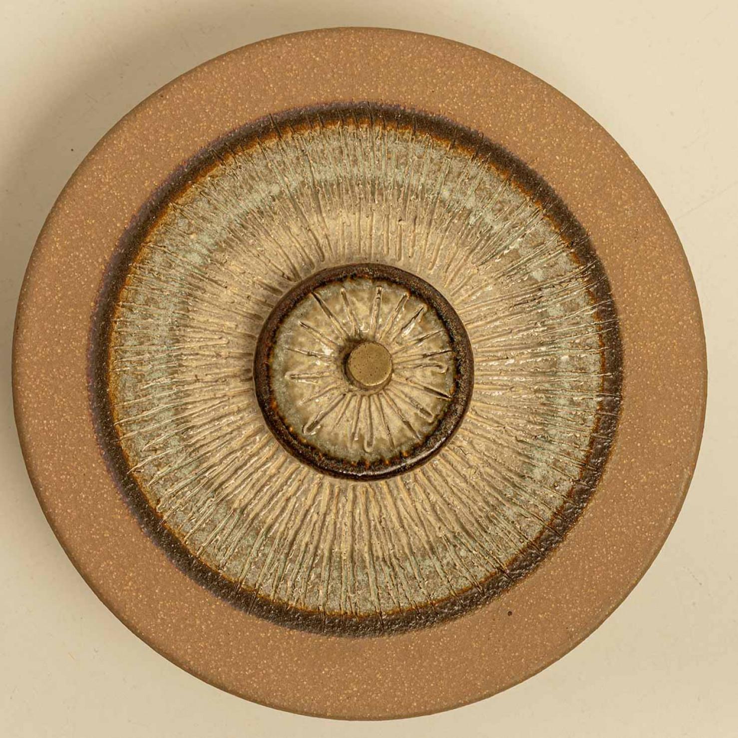 1 of the 7 Ceramic Wall Lights in the style of Axella, Denmark 1970 For Sale 1
