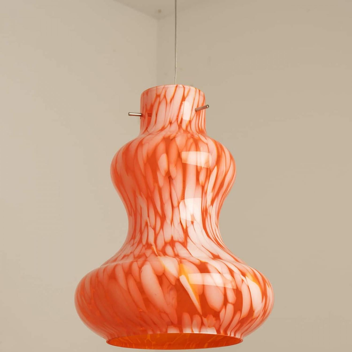 1 des 7 lampes suspendues en verre de Murano par Massimo Vignelli pour Venini, 1960 en vente 1