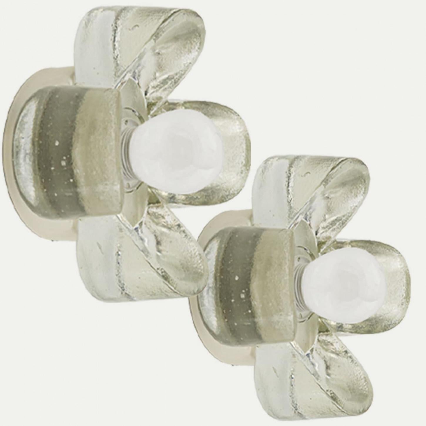 1 des 8 appliques en verre bullé Flush Mounts Allemagne, 1970 en vente 12