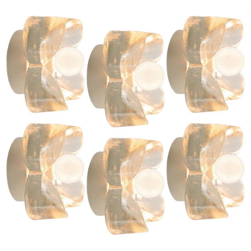 1 der 8 Bubble Glass Wall Lights Flush Mounts Deutschland, 1970