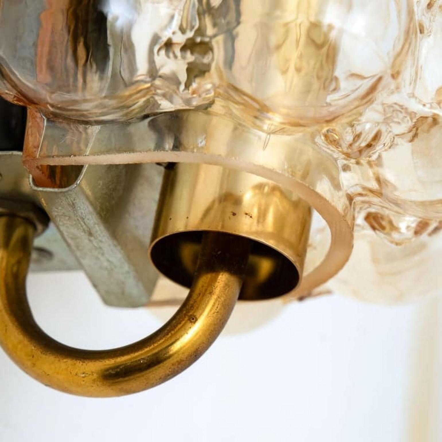 1 des 8 appliques murales en verre par Helena Tynell pour Limburg, 1960 en vente 3