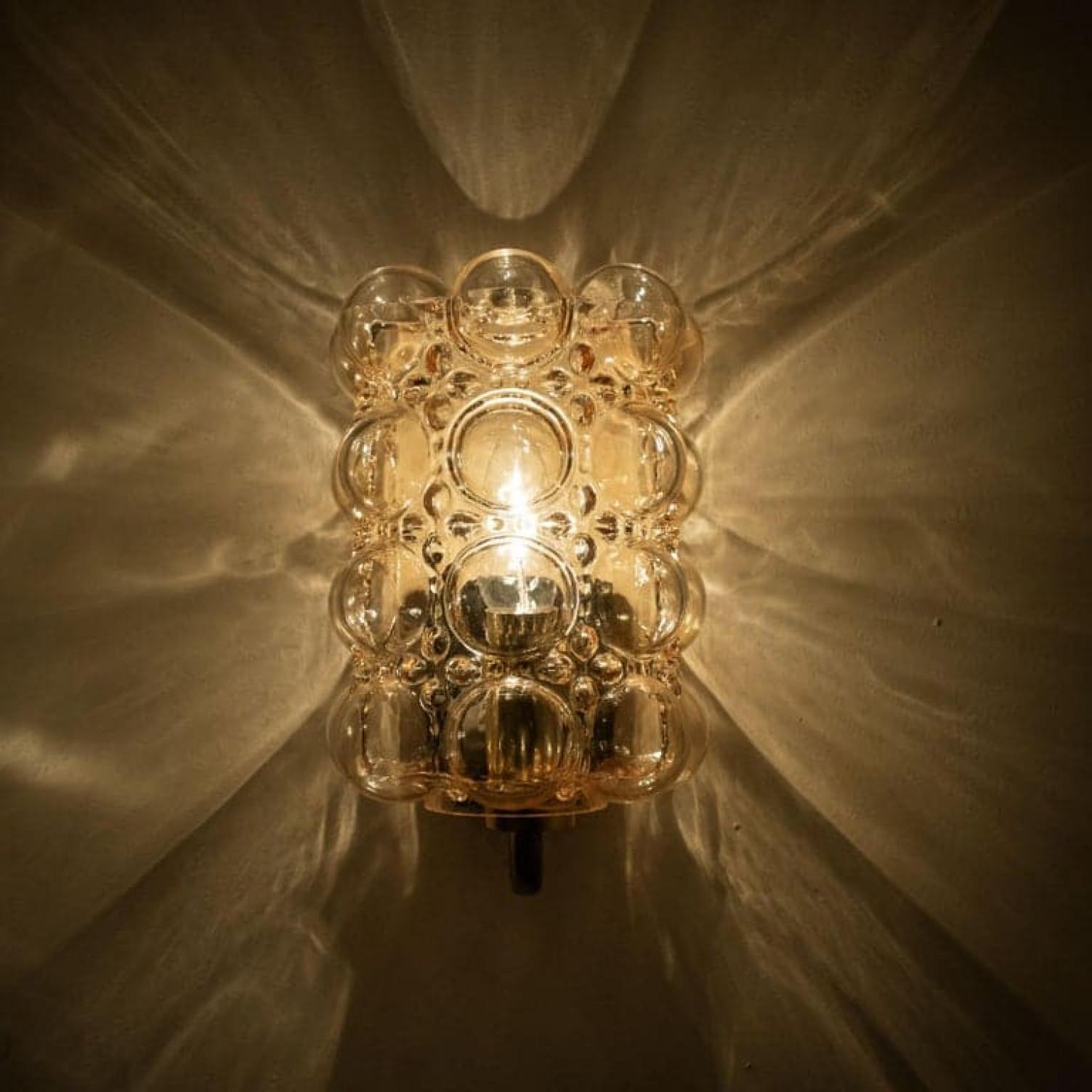 1 des 8 appliques murales en verre par Helena Tynell pour Limburg, 1960 en vente 5