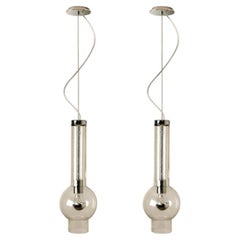 1 of the 8 of Hand Blown Glass Tube Pedant Lights by Staff Lights, 1970s