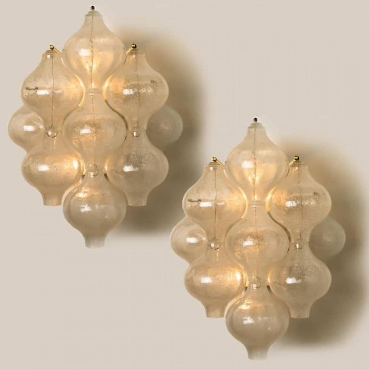 1 of the 8 of Large Tulipan Wall Lamps or Sconces by J.T. Kalmar 'H 21.2', 1960s im Angebot 2