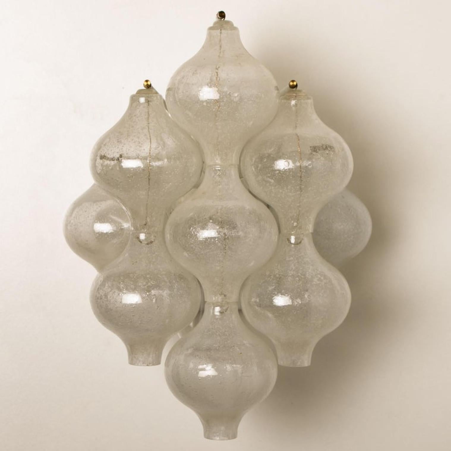 1 of the 8 of Large Tulipan Wall Lamps or Sconces by J.T. Kalmar 'H 21.2', 1960s For Sale 4