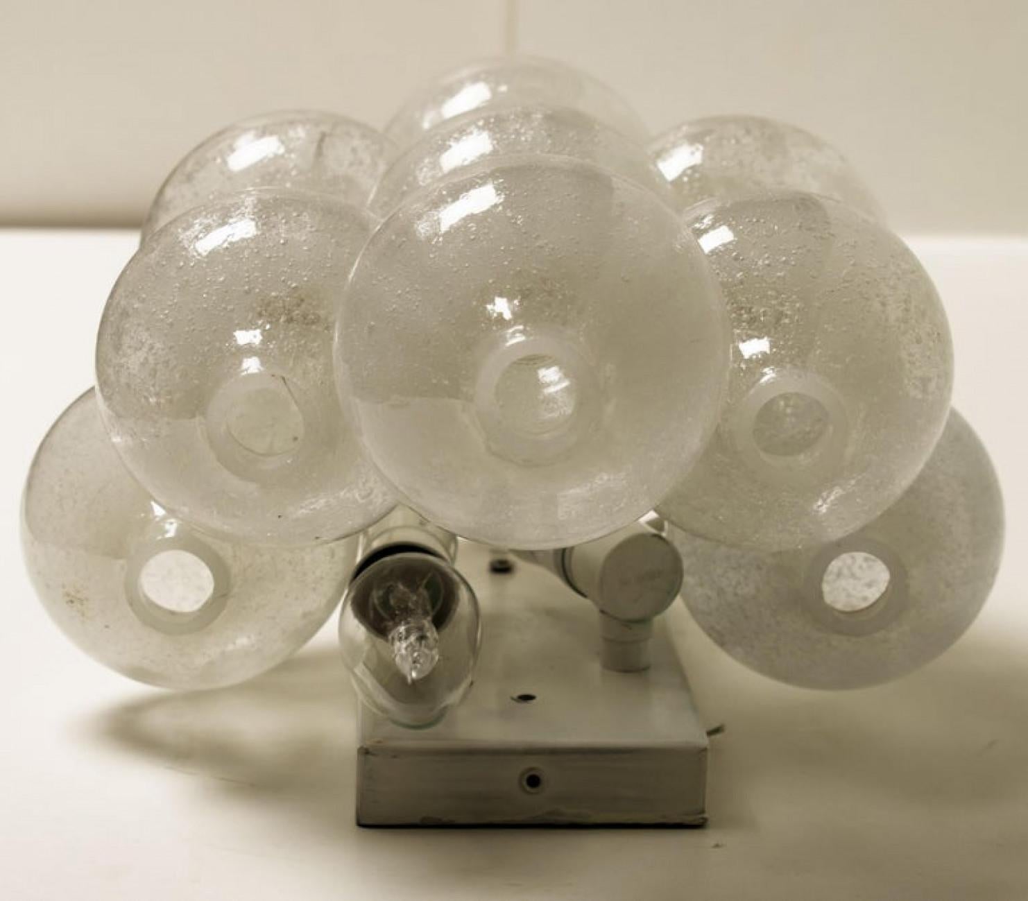 1 of the 8 of Large Tulipan Wall Lamps or Sconces by J.T. Kalmar 'H 21.2', 1960s im Angebot 10