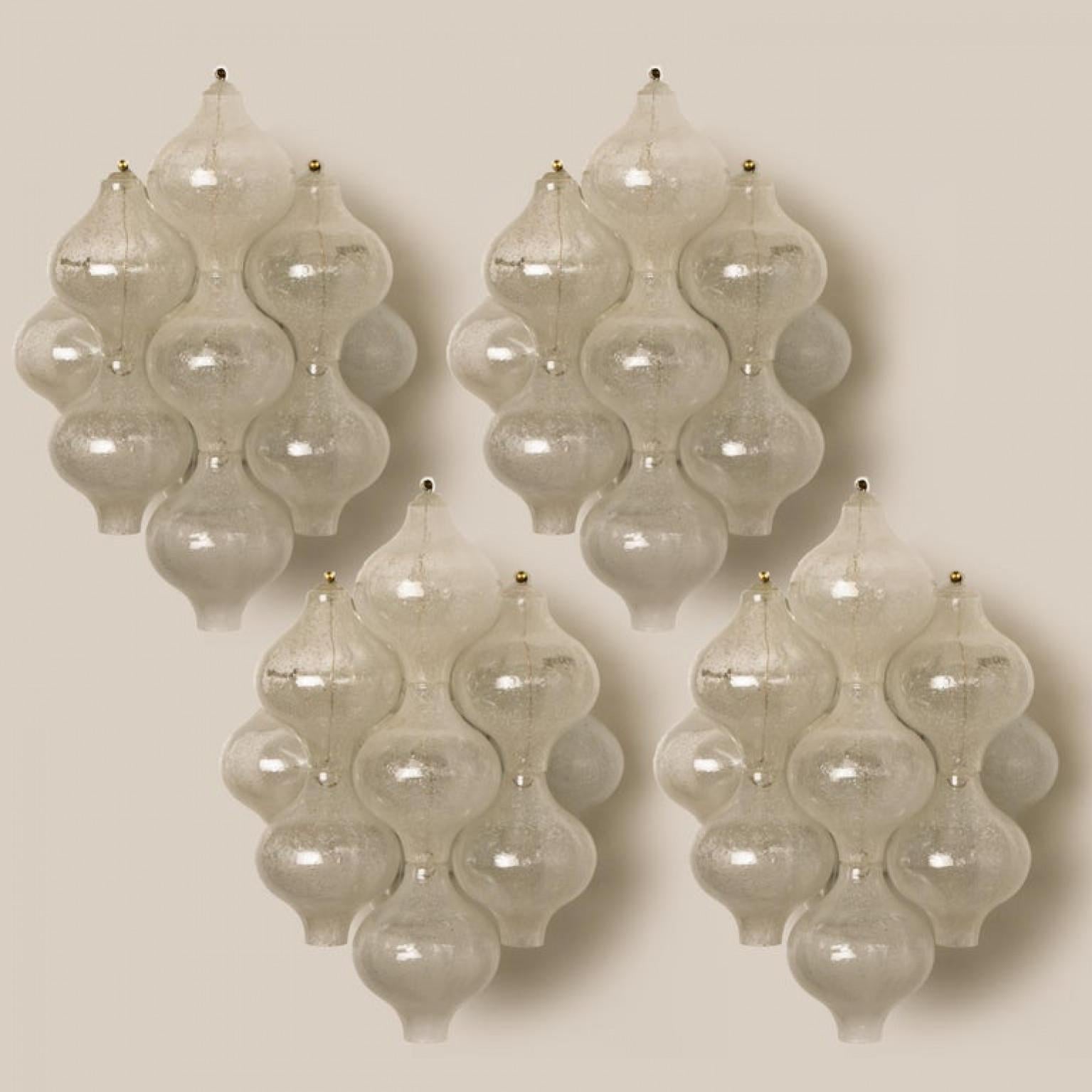 1 of the 8 of Tulipan Wall Lamps or Sconces by J.T. Kalmar 'H 21.2', 1960s en venta 3