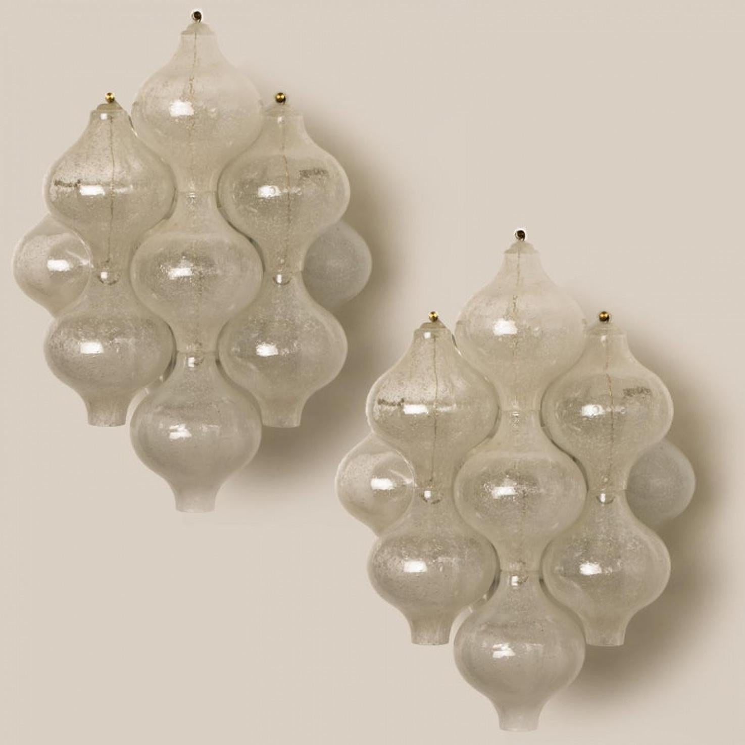 1 delle 8 lampade o applique Tulipan di J&T. Kalmar 'H 21.2', anni '60 in vendita 1