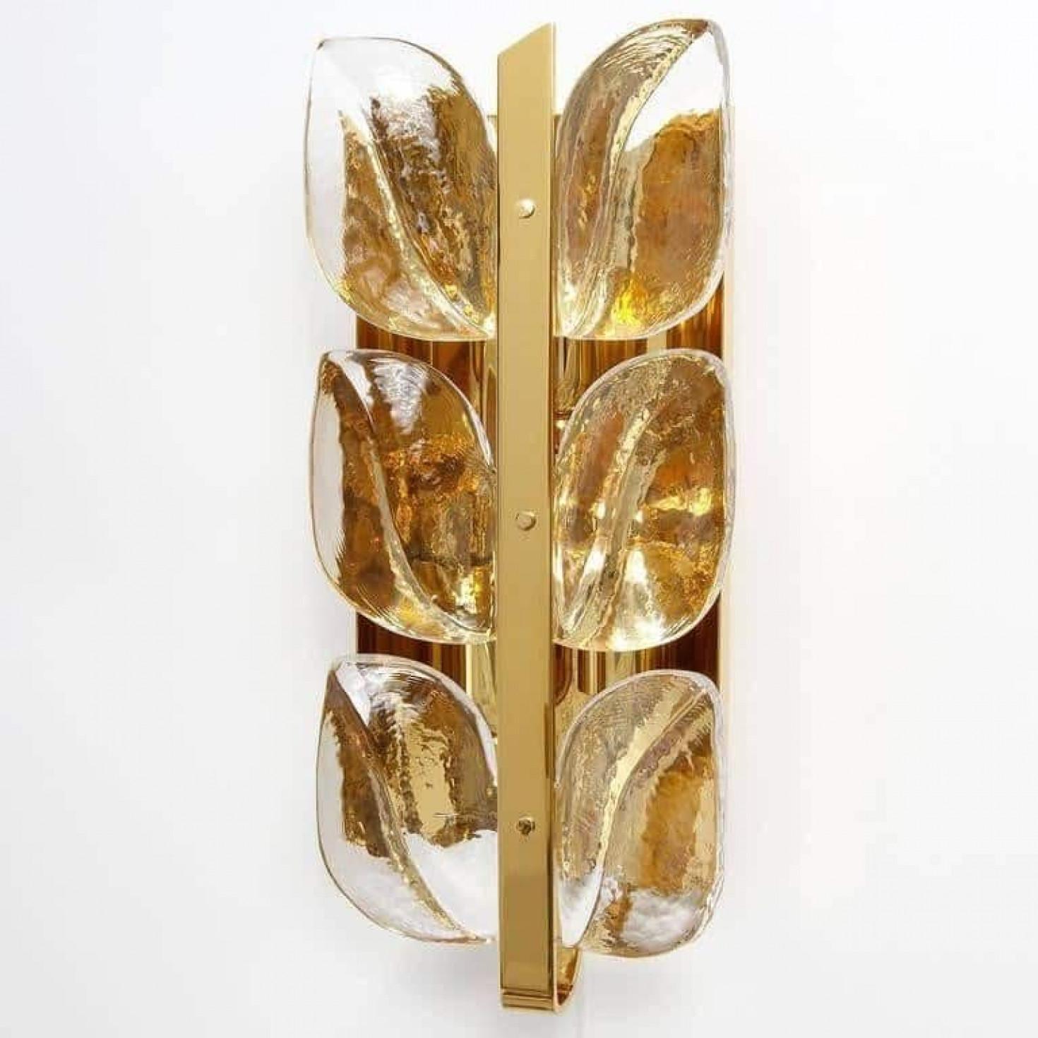 Gold Plate 1 of the 8 Wall Lights Model 
