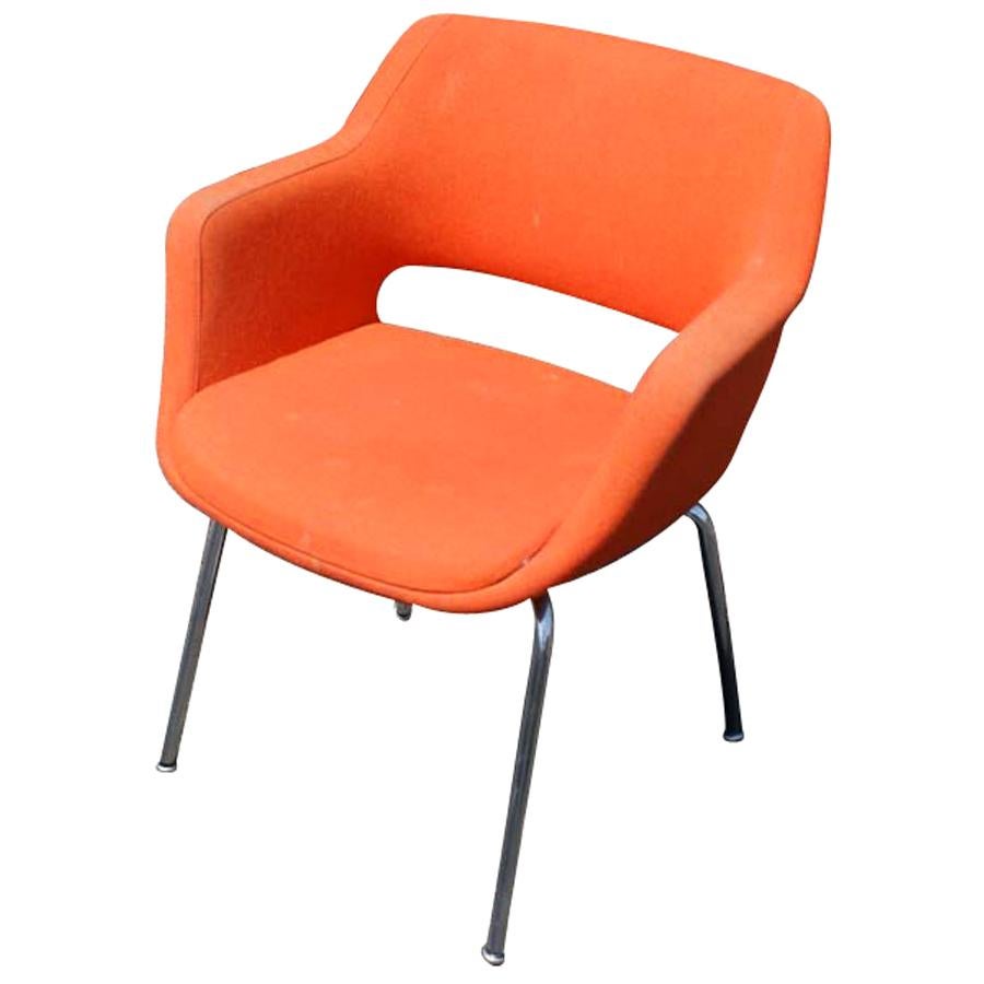 1 Orange Martela Kilta Armchair by Olli Mannermaa For Sale