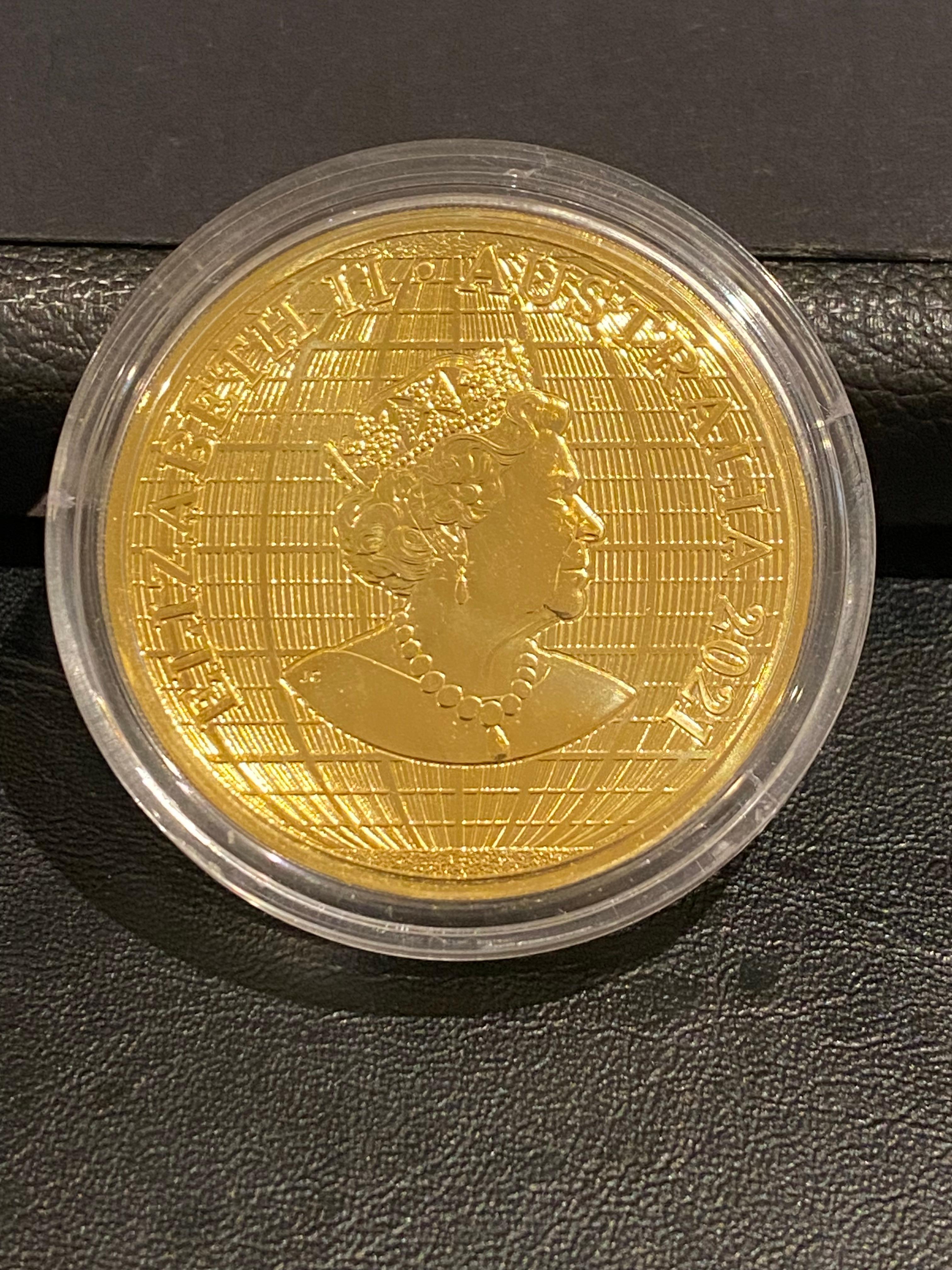 1 Ounce OZ 9999 Gold $100 Australienische „Beneath Southern Skies“ Unförmige Münze im Zustand „Hervorragend“ im Angebot in MELBOURNE, AU