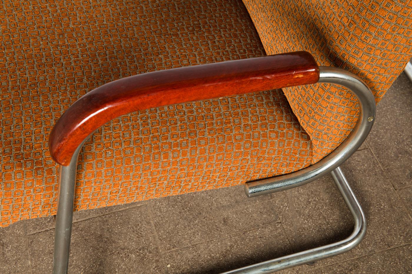 1 coppia di poltrone Art Déco in tubolare d'acciaio. Francia anni '30. E.Guyot.Thonet Company. in vendita 4