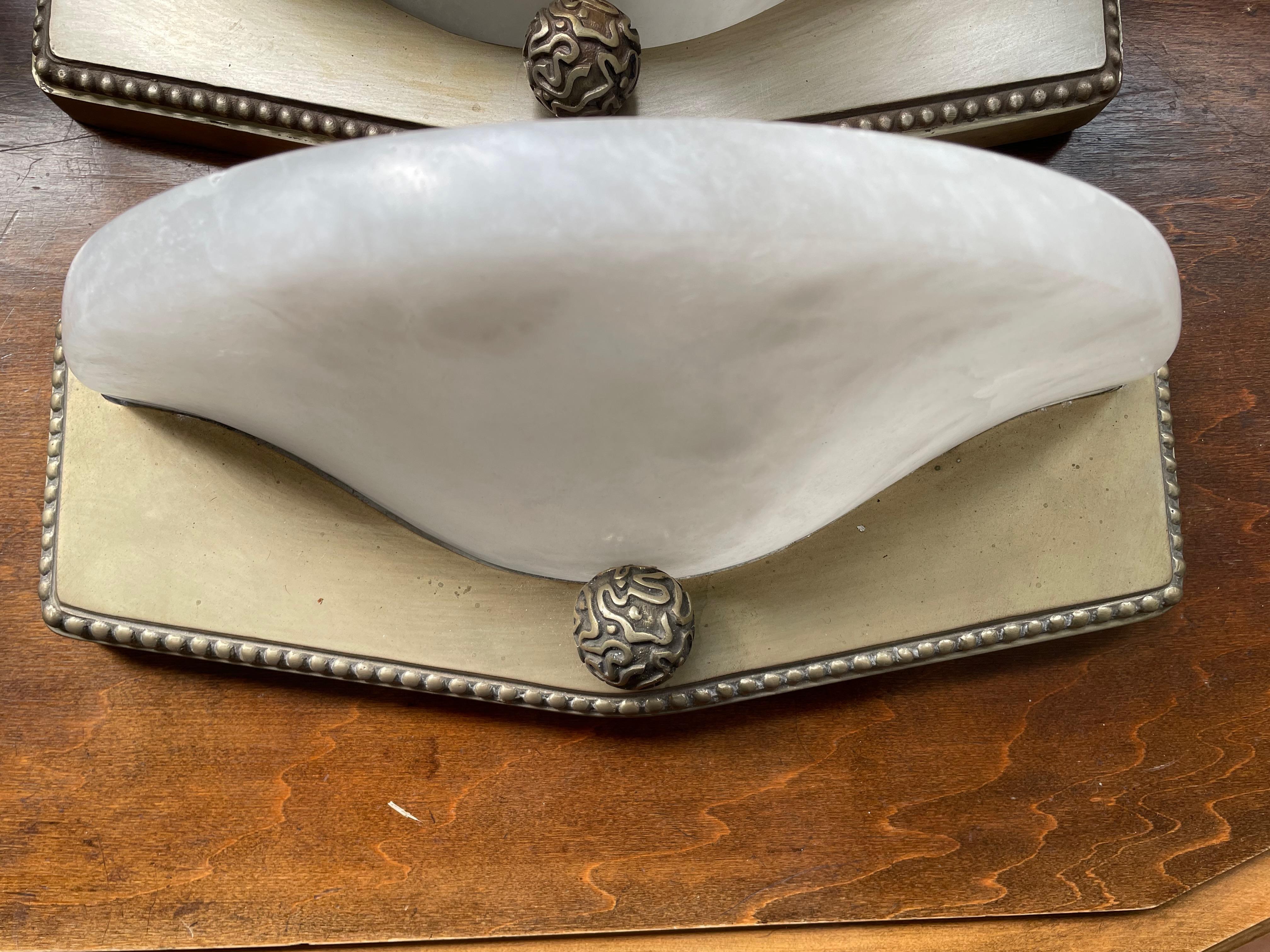 French 1 Pair of Art Déco Wall lamps
