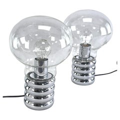 1 paire de lampes de bureau Bulb d'Ingo Maurer pour Design M, années 1960
