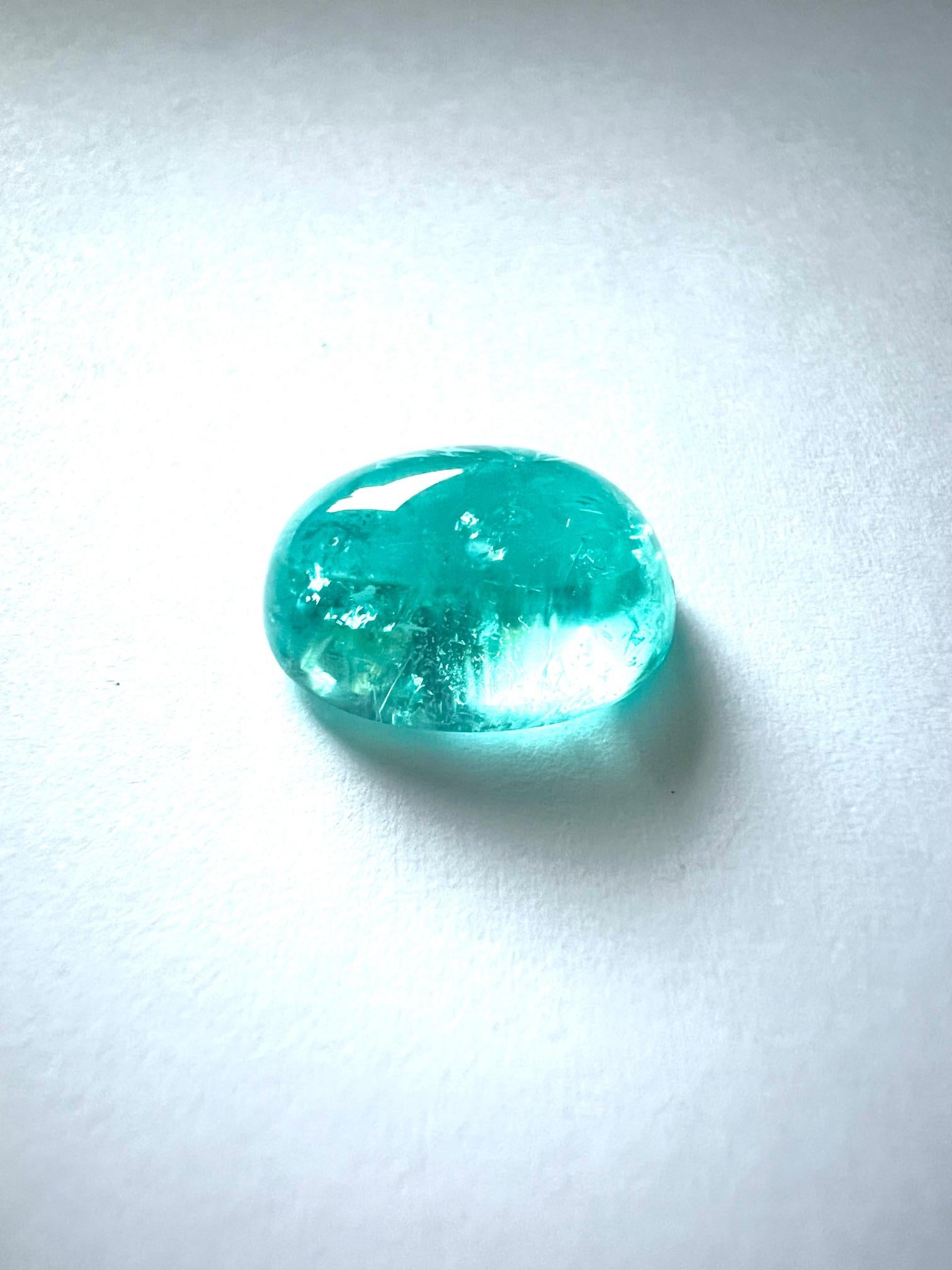 Contemporaneo 1 Tormalina Paraiba Cabouchon 10,58c ovale in vendita
