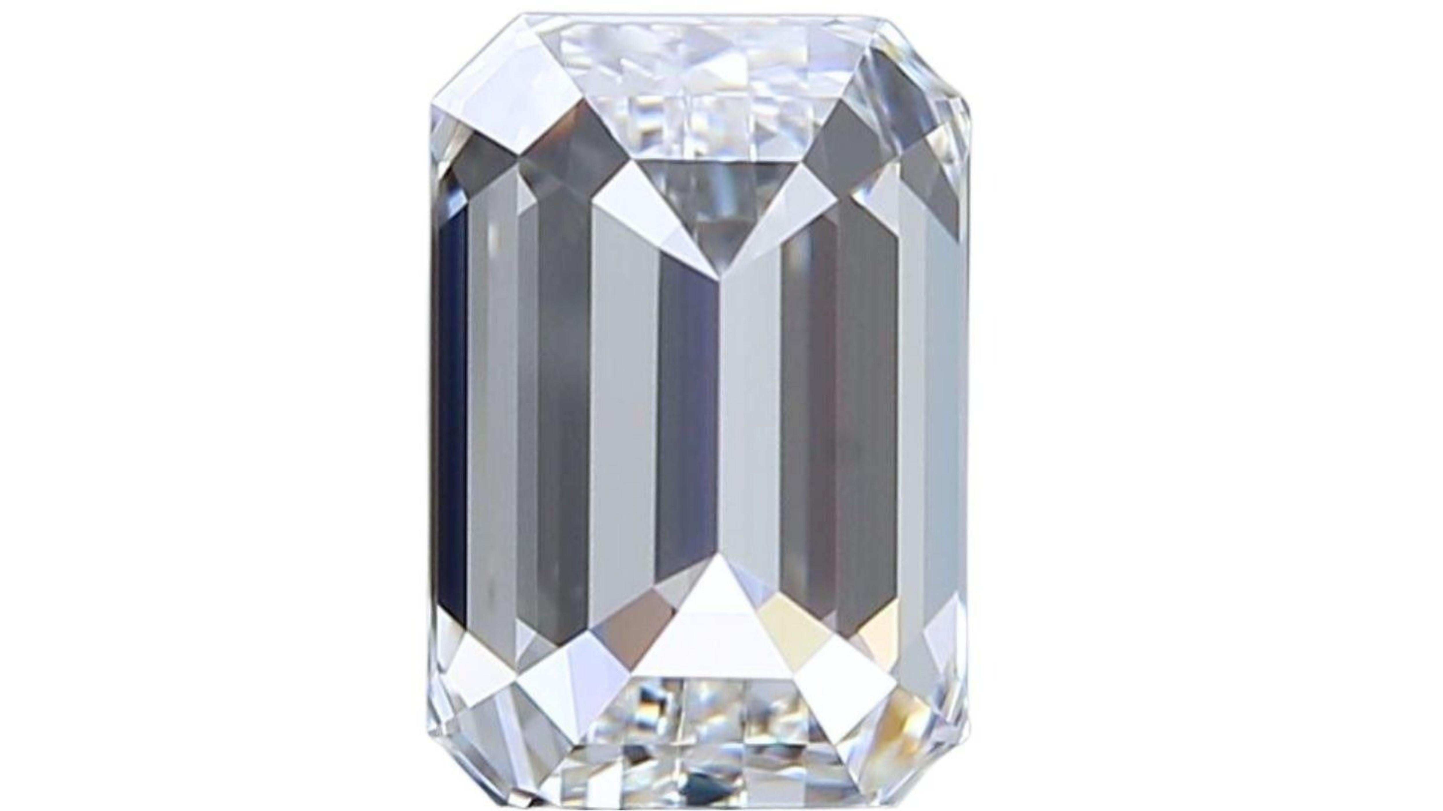 1 pc. Dazzling 1.5 Emerald Cut Natural Diamond For Sale 1